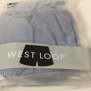 Women’s West Loop Lounge Short Icy Blue Size S/M Tag-Free 100% Polyester